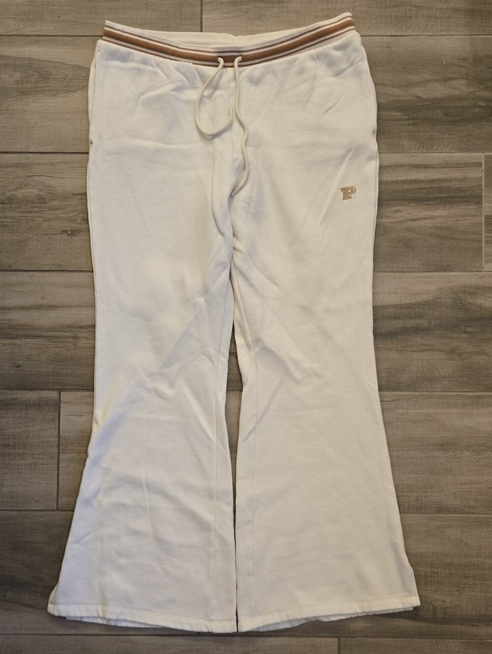 PINK Victoria's Secret Cream Fleece Lounge Sweatpants